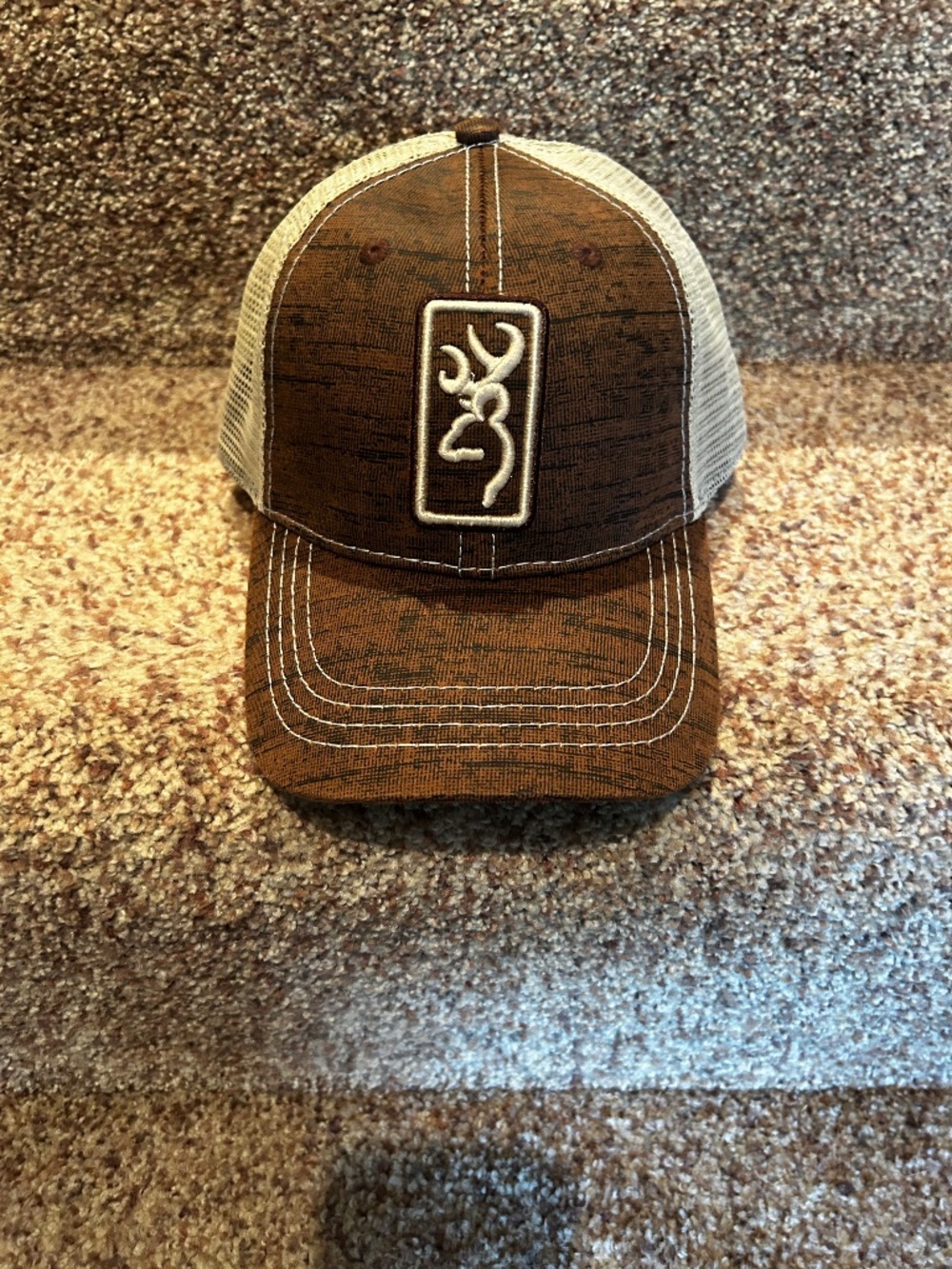 Browning trucker velcro back adjust hat cap NWOT